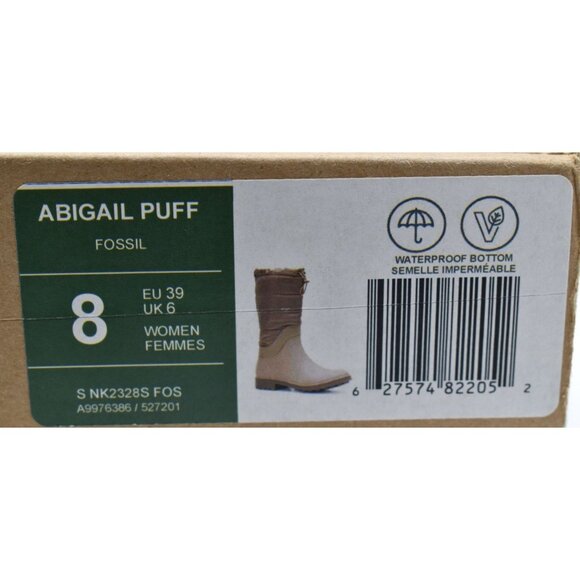 Kamik Womens Size 8 Abigail Puff Fossil Pull on Boots Shoes - Picture 15 of 15